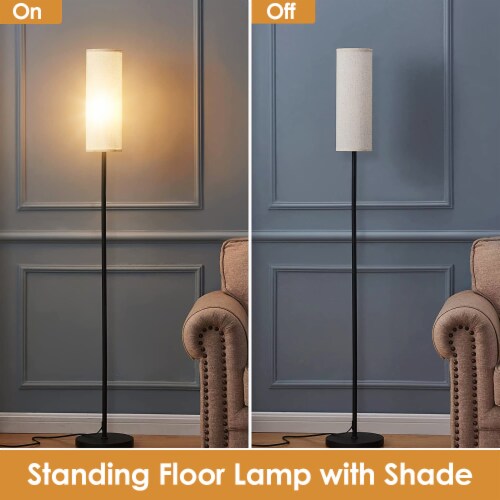 74.8 Tall Floor Lamp with Shade 3200K Convenient Foot Switch 1 Set QFC