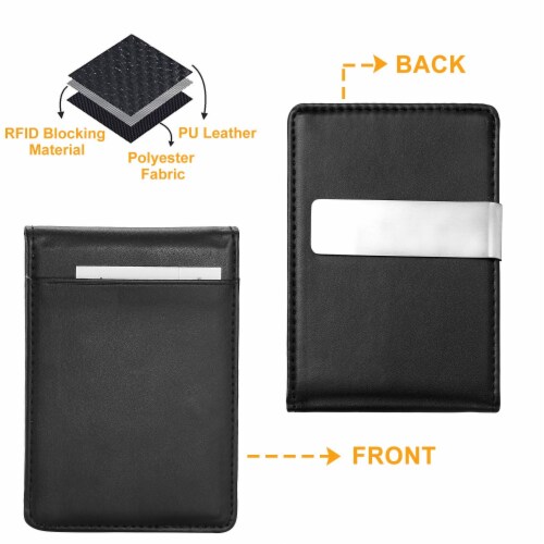 Bifold RFID Blocking Slim Wallet with Money Clips Set of 2, Set of 2