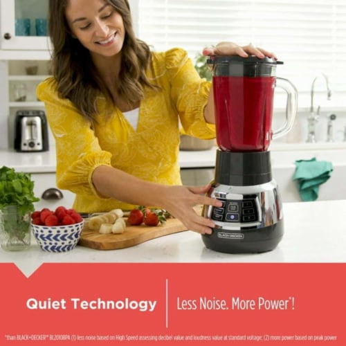 Black+Decker Quiet Blender With Cyclone Glass Jar Bl1400DG, 1 Pack