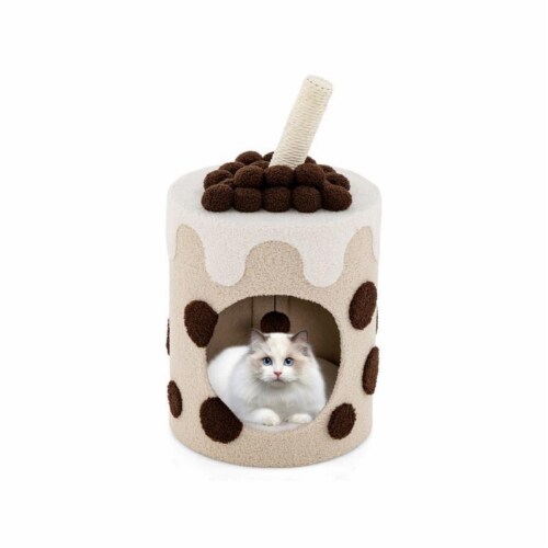 adawe-store - Cute Cat Tree Tower with Scratching Post Perspective: back