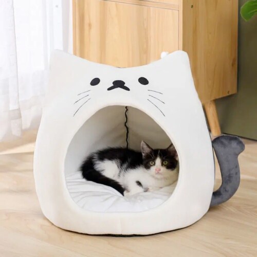 Cat shaped Pet House with Removable Padded Bed Cozy Retreat 1 Ct King Soopers