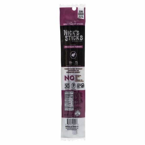 Nicks Stick Spicy Turkey Snack 1.7oz Perspective: back