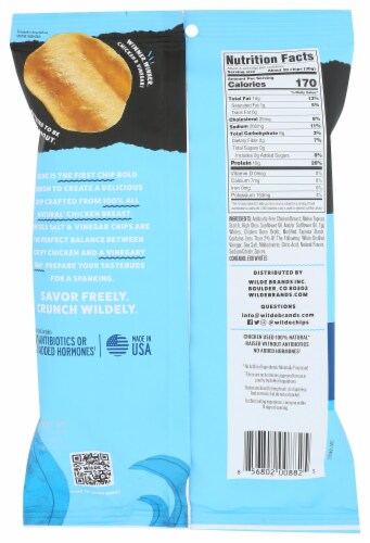 Wilde Snacks Chicken Sea Salt & Vinegar Chips 4oz Perspective: back