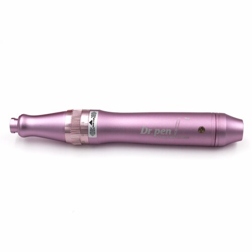 Dr. Pen - Ultima Electric Derma Pen Stamp Auto MicroNeedle Roller - 2x 12Pin Cartridges Perspective: back
