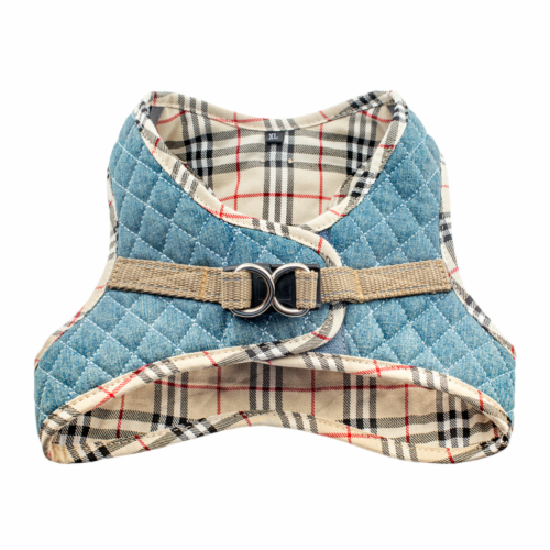 Urban Dog Stars - Step-In Denim Dog Harness Perspective: back