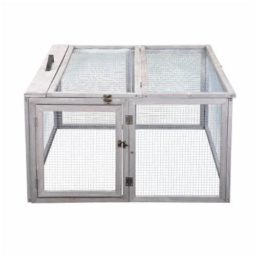 Portable Rabbit Hutch with Roosting Bar Cozy Home On The Go 1 Ct Mariano s