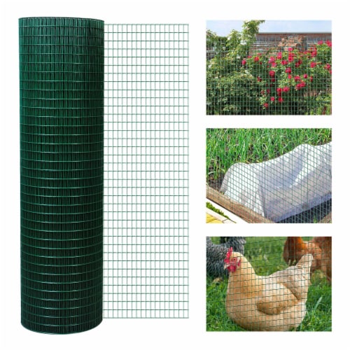 Rust-Resistant Wire Mesh Fence - Protect Plants & Animals Perspective: back