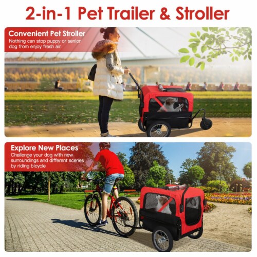 Pet Bike Trailer Stroller Combo Adventure with Your Pet 1 Ct King Soopers