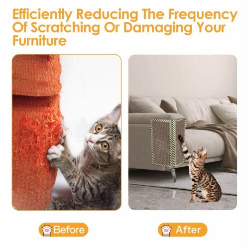 Foldable Cat Scratcher Sofa Wall Couch Corner Scratching Board Protect Furniture Stylishly 2 Piece Harris Teeter