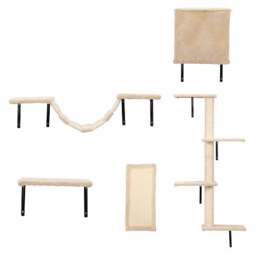 FX070 - Wall Mounted Climber Set For Cats Perspective: back