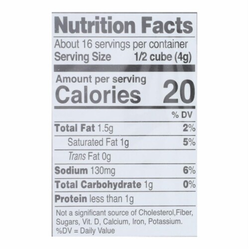 Edward & Sons Natural Bouillon Cubes - Veggie - Low Sodium - 2.2 Oz - Case Of 12 Perspective: back