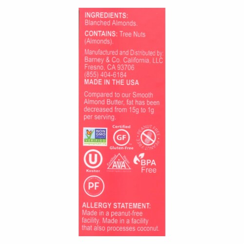 Barney Butter Powdered Almond Butter - Case Of 6 - 8 Oz. Perspective: back