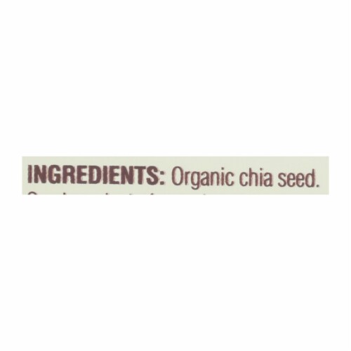 Spectrum Essentials Organic Chia Seeds - Omega-3 and Fiber - 12 oz. Perspective: back