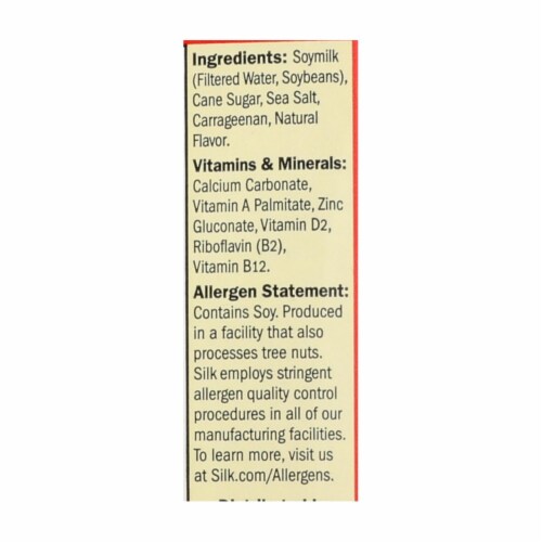 Silk Soymilk - Original - Case Of 6 - 32 Fl Oz. Perspective: back