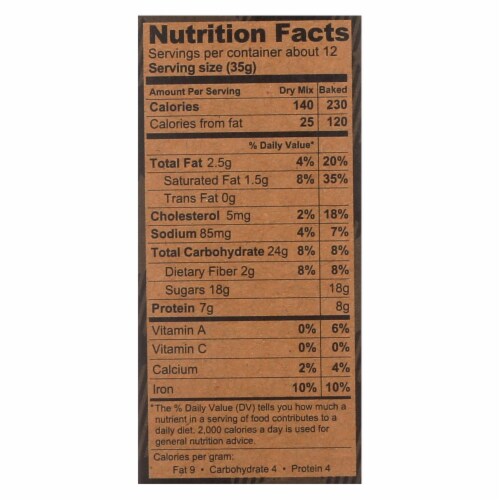 Kodiak Cakes - Brownie Mix Chocolate Fudge - Case Of 6-14.82 Oz Perspective: back