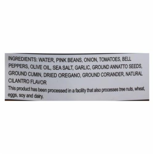 Fillo's Beans - Puerto Rican Pink Beans - Case of 6 - 10 oz. Perspective: back