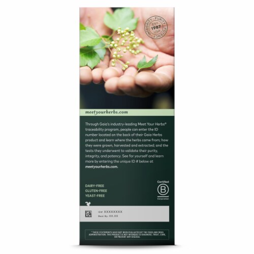 Gaia Herbs DailyWellness™ PlantForce™ Liquid Iron Perspective: back