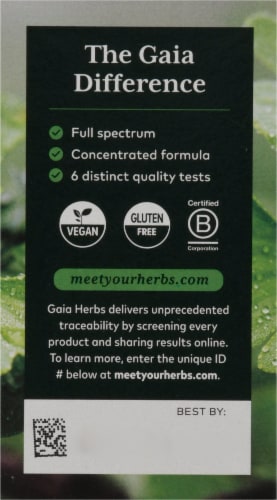 Gaia Herbs Focus Brain Support Herbal Supplement Perspective: back