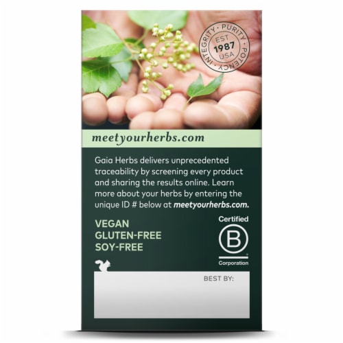 Gaia Herbs® Sound Sleep Vegan Liquid Phyto-Caps Perspective: back