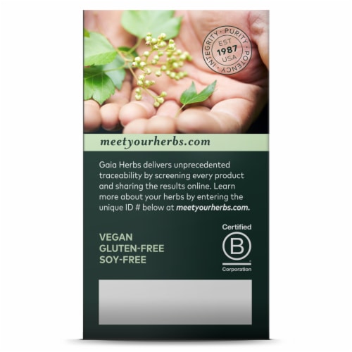 Gaia Herbs® Natural Laxative Tablets Perspective: back
