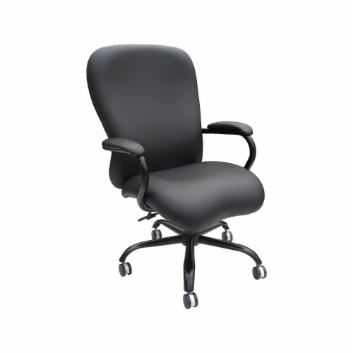Boss Office Products CaressoftPlus Executive Big & Tall Chair Black (B990-CP) Perspective: back