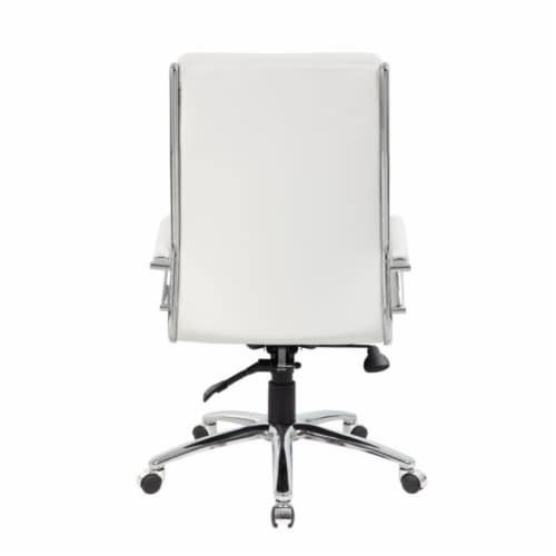 Boss Office Executive CaressoftPlus Chair with Metal Chrome Finish Perspective: back