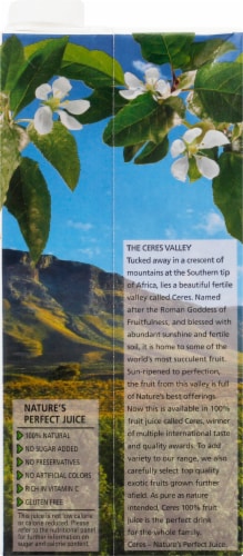 Ceres™ Papaya Juice Perspective: back