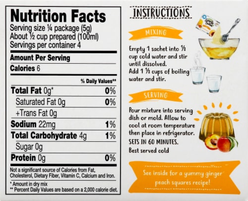 Simply Delish™ Natural Peach Jel Dessert Sugar Free Perspective: back