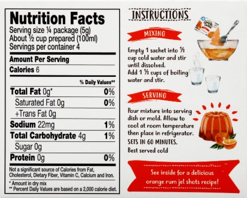Simply Delish™ Naturel Orange Gelatin Perspective: back