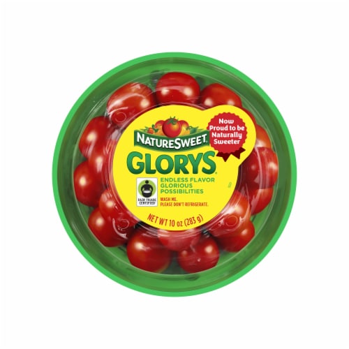 NatureSweet Glorys Fresh Ingredient Cherry Tomatoes Perspective: back