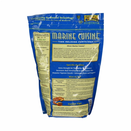 FoxFarm FX14016 Marine Cuisine Time Release Garden Seafood Dry Fertilizer, 4 lbs Perspective: back