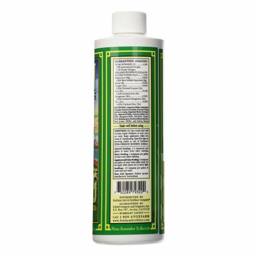 FoxFarm FX14092 Hydroponics Grow Big Liquid Concentrate Plant Fertilizer Perspective: back
