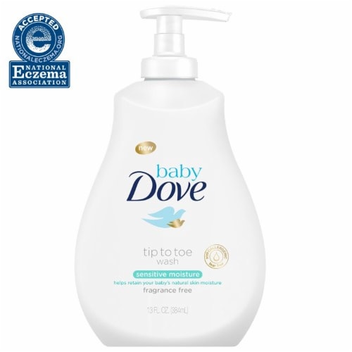 Baby Dove Sensitive Moisture Wash 13 oz (Pack of 12) Perspective: back