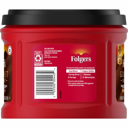 Folgers Gourmet Supreme Ground Coffee, 22.6 Oz (Pack of 18) Perspective: back