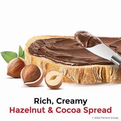 Nutella Hazelnut Spread with Cocoa 13 oz (Pack of 5) Perspective: back