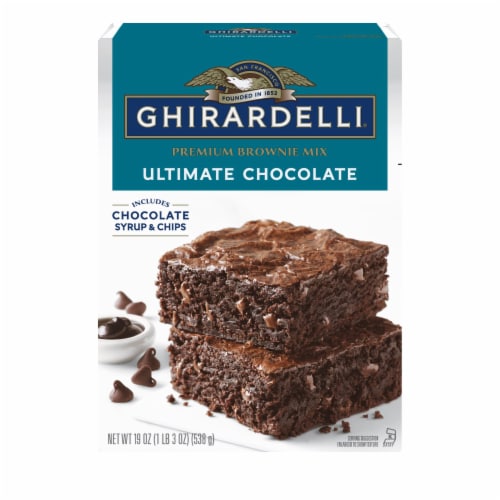 Ultimate Chocolate Premium Brownie Mix Includes Chocolate Syrup and Chips (Pack of 2) Perspective: back