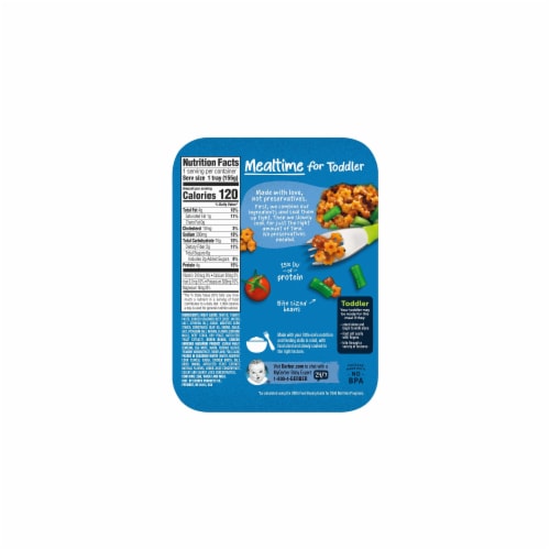 Entrees Pasta Stars in Meat Sauce with Green Beans (Pack of 14) Perspective: back