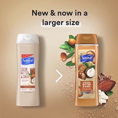 Suave Essentials Cocoa Butter & Shea Creamy Body Wash Soap for All Skin Type (Pack of 6) Perspective: back