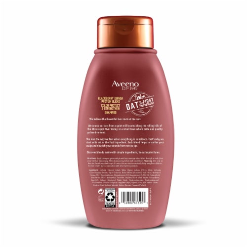 4th Ave Market: Aveeno Scalp Soothing Blackberry Quinoa Protein Blend Shampoo (Pack of 8) Perspective: back