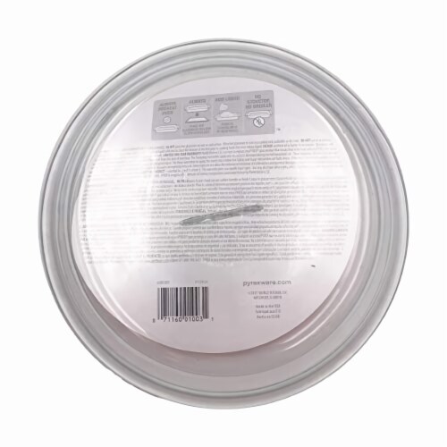 Pyrex Glass Bakeware Round Pie Plate 9 x 1.2 (Pack of 18) Perspective: back