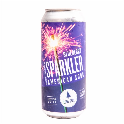 Lone Pine Blueberry Sparkler American Sour Beer Perspective: back