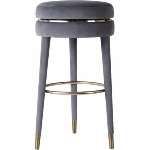 Meridian Furniture Coral Velvet Swivel Counter Stool Meridian Furniture Coral Velvet Swivel Counter Stool