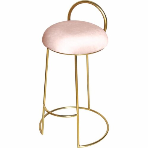 Meridian Furniture Ring Velvet Counter Stool - Gold Meridian Furniture Ring Velvet Counter Stool - Gold