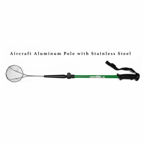 Vos Extendable Aluminum/Steel Beach Sand Scooper Skimmer Net, Green