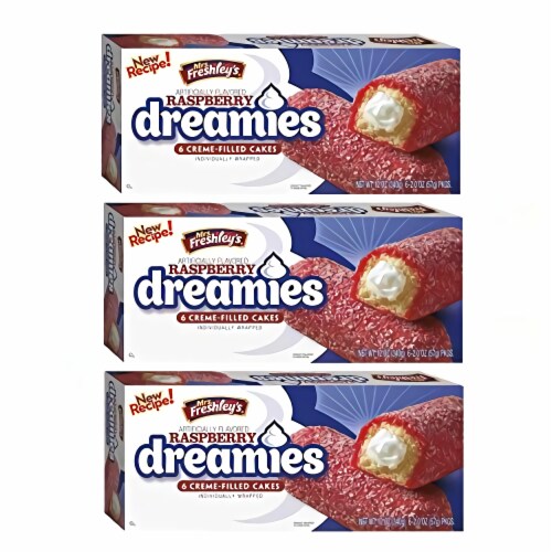 Mrs. Freshley's Raspberry Dreamies | 2 Oz | Pack of 18 Perspective: back
