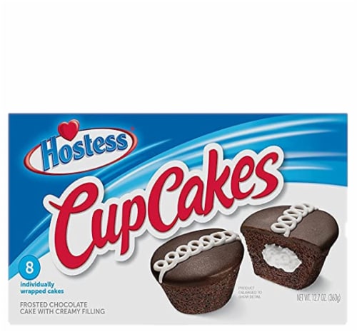 Hostess Chocolate Cupcakes, 3 Pack | 24 Cupcakes Perspective: back