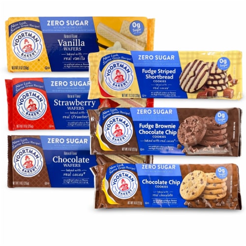 Voortman Sugar Free Cookies Wafers by Voortman Variety Pack 3