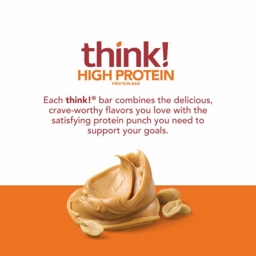 think! Creamy Peanut Butter High Protein Bar Perspective: back