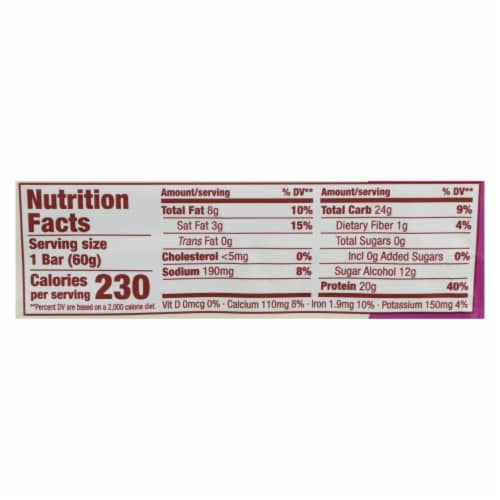 think! Chocolate Fudge High Protein Bar Perspective: back