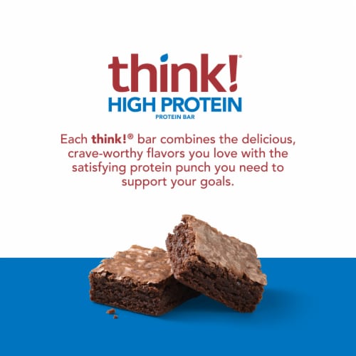 think!® Gluten Free Brownie Crunch High Protein Bars Perspective: back